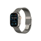 AmazingThing Titan Premium Metal Band, skirtas Apple Watch 38/40/41/42/44/45/46/49 mm - sidabrinis -- Apple Watch