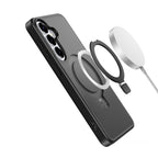 Dux Ducis Yind dėklas, skirtas Samsung Galaxy S26, su stovu, suderinamas su MagSafe - Juodas -- Samsung Galaxy S26