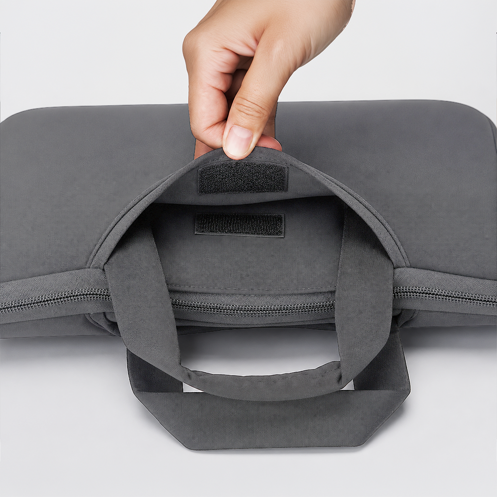 Wozinsky WNT-13G 13-14 colių nešiojamojo kompiuterio krepšys su ištraukiama neopreno rankena - pilka -- Laptop Bags