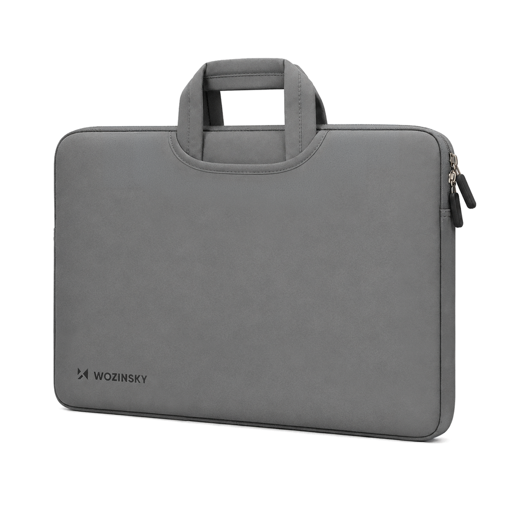 Wozinsky WNT-15G 15,6 colių nešiojamojo kompiuterio krepšys su ištraukiama neopreno rankena - pilka -- Laptop Bags