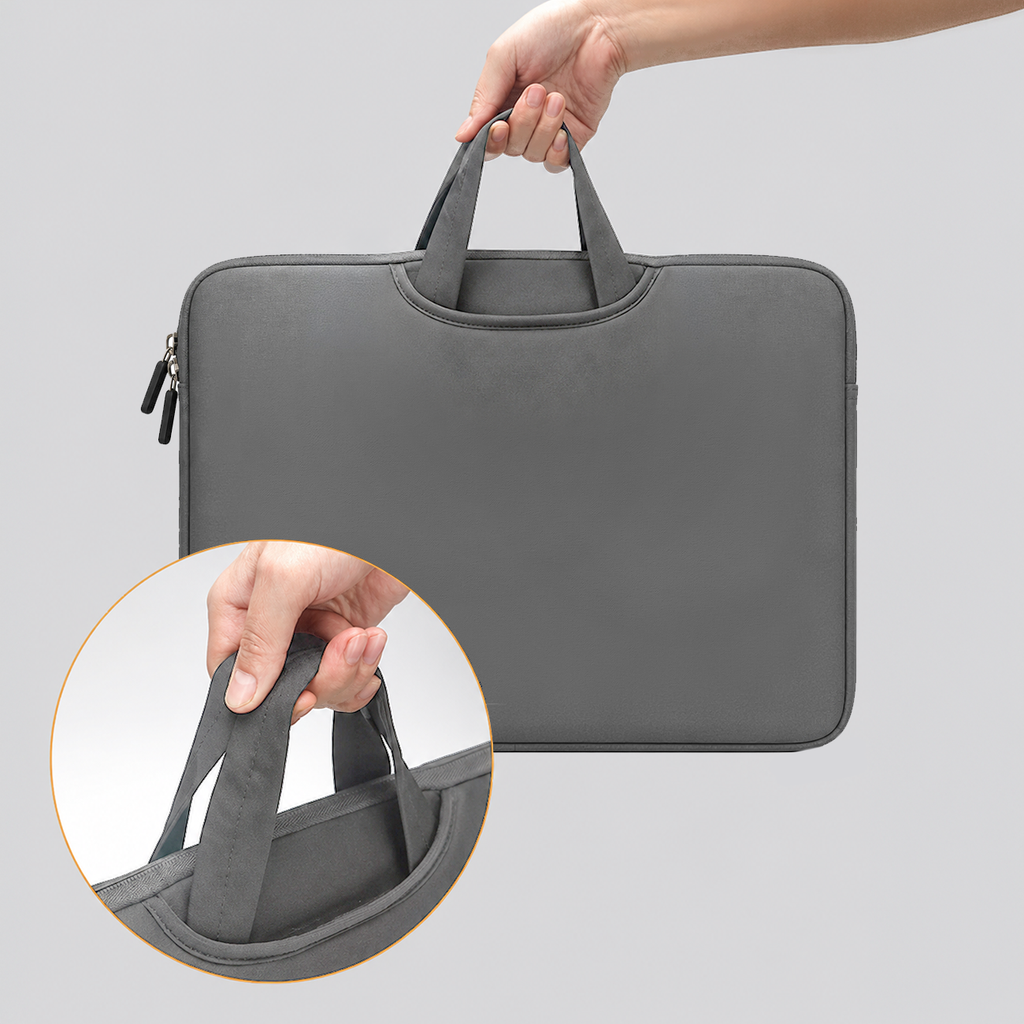 Wozinsky WNT-15G 15,6 colių nešiojamojo kompiuterio krepšys su ištraukiama neopreno rankena - pilka -- Laptop Bags