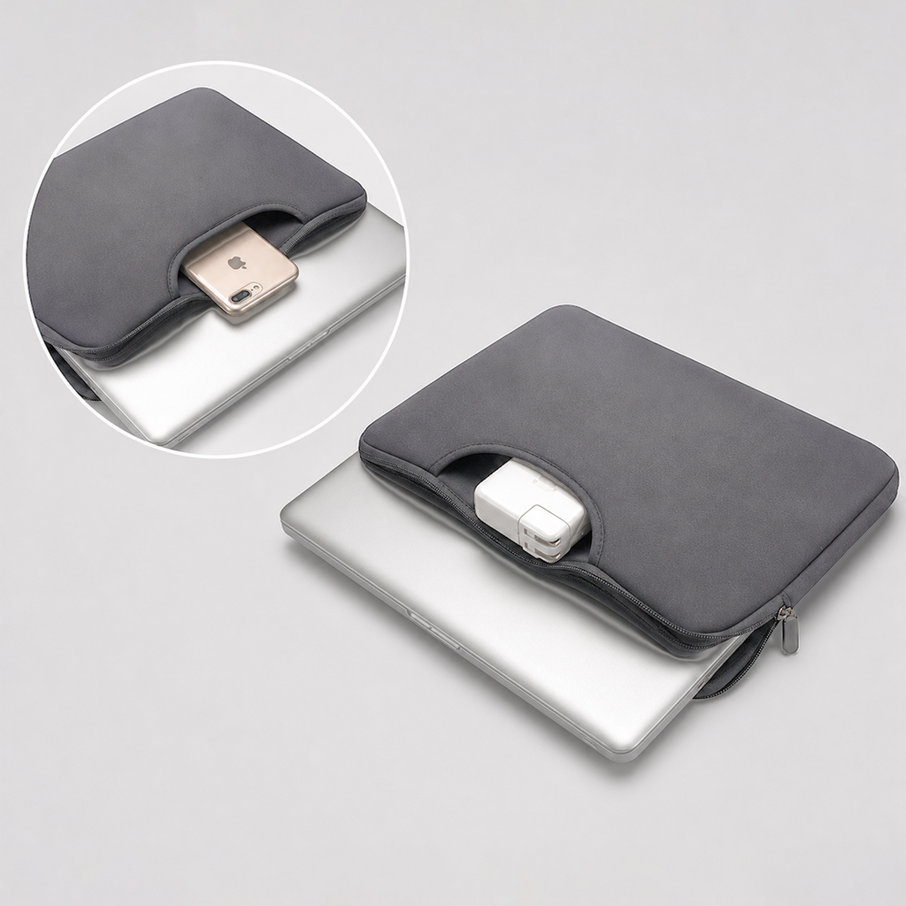 Wozinsky WNT-17G 17,3" nešiojamojo kompiuterio krepšys su sutraukiamu neopreno rankena - Pilkas -- Laptop Bags