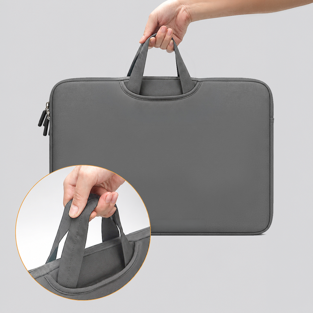 Wozinsky WNT-17G 17,3" nešiojamojo kompiuterio krepšys su sutraukiamu neopreno rankena - Pilkas -- Laptop Bags
