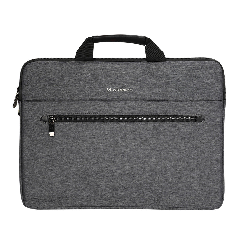 Wozinsky WTL-15 15,6" nešiojamojo kompiuterio krepšys su rankena ir metaline užtrauktuku - pilka -- Laptop Bags