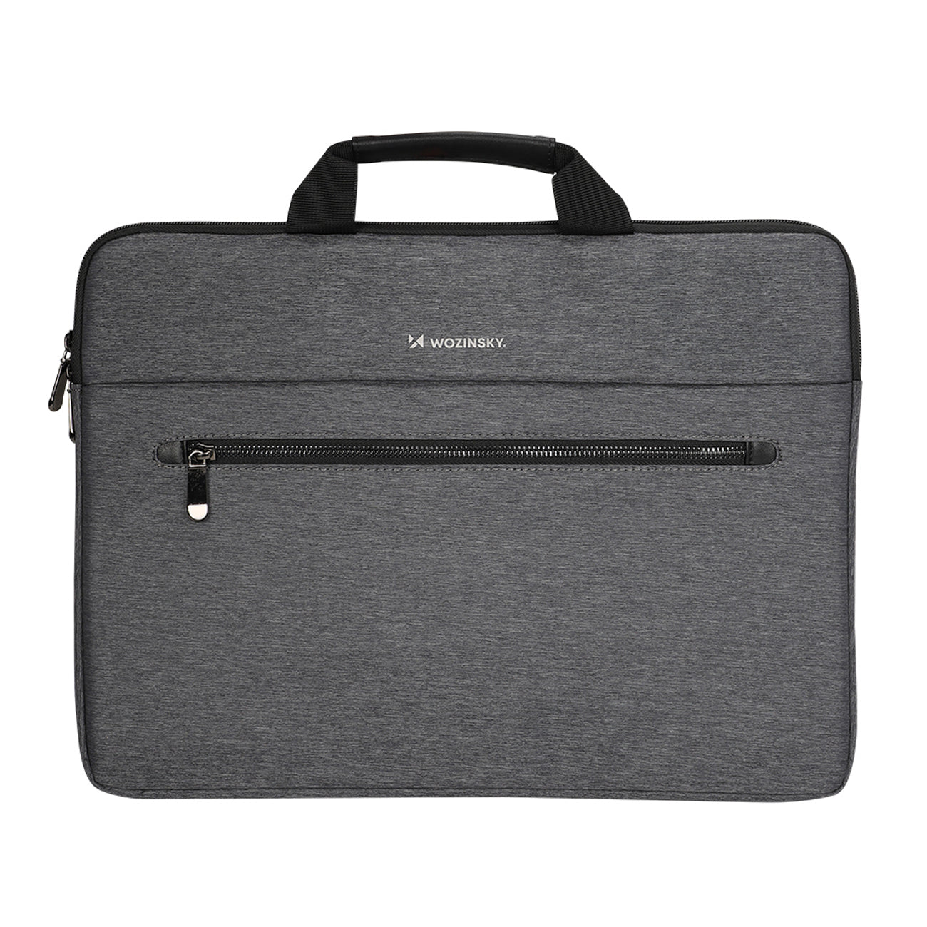Wozinsky WTL-15 15,6" nešiojamojo kompiuterio krepšys su rankena ir metaline užtrauktuku - pilka -- Laptop Bags