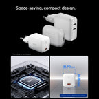 Spigen EE451EU Essential USB-C 45W Wvisi įkroviklis - White