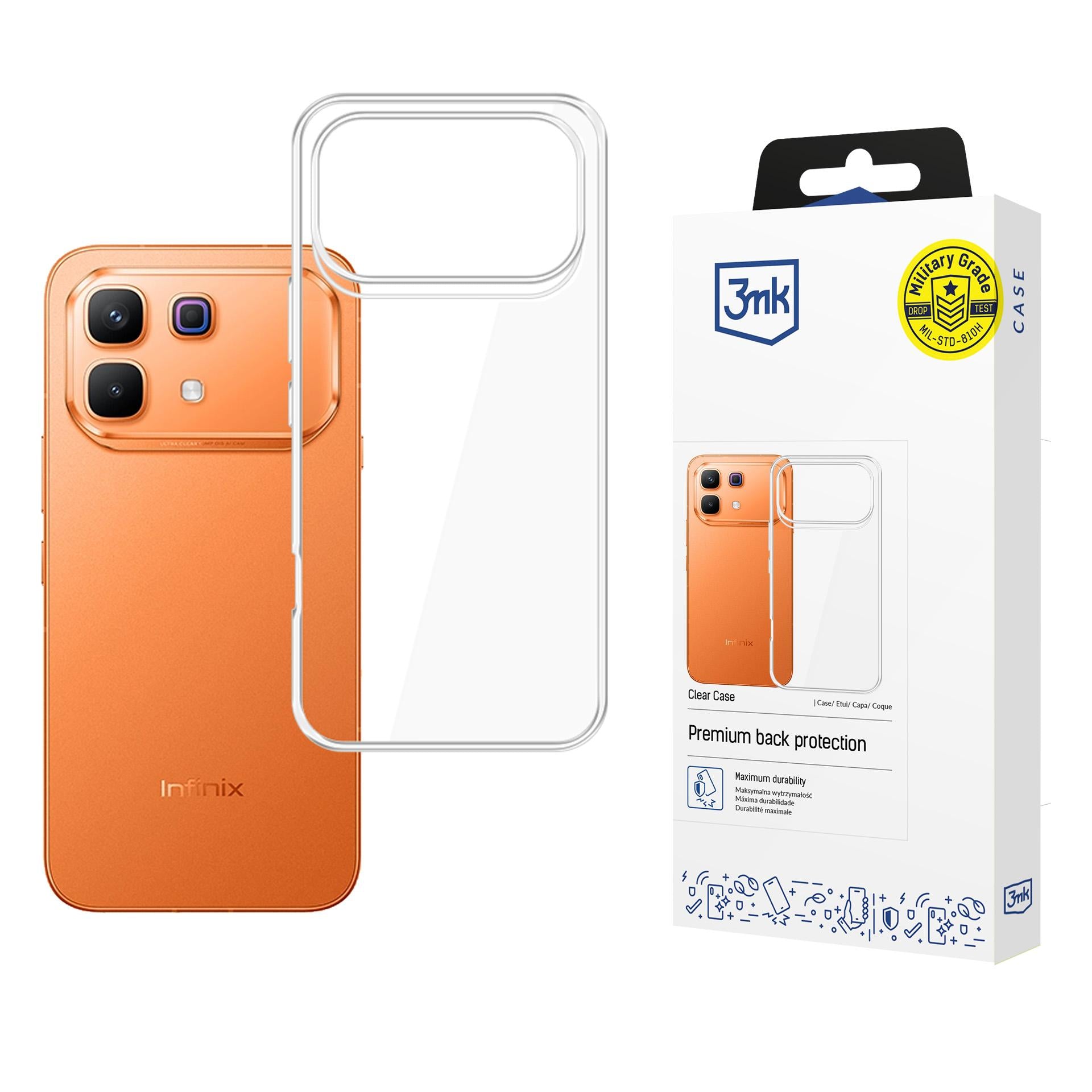 3mk Clear Case, skirtas Infinix Note 60 Pro - skaidrus -- Infinix Note 60 Pro