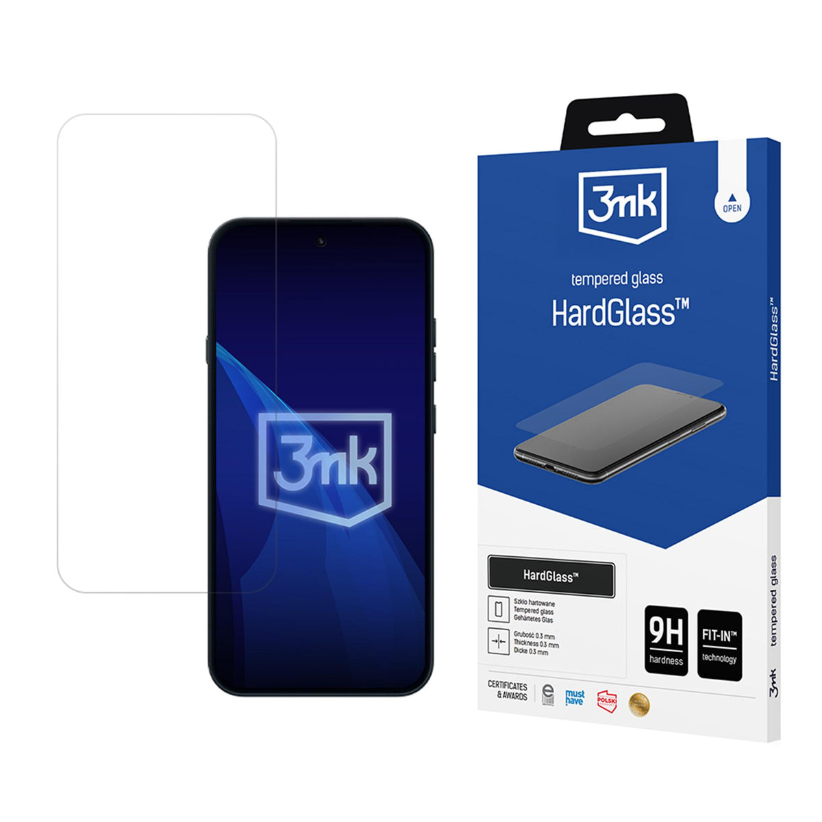 3mk HardGlass™ grūdintas stiklas, skirtas Nothing Phone (4a) -- Nothing Phone (4a)