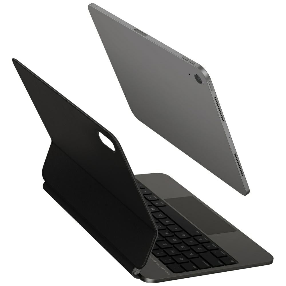 Uniq Venno Pro Magnetic Smart Case su klaviatūra, skirta iPad 11" A16 (2025) / iPad 10.9" (2022) – juoda