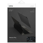 Uniq Venno Pro Magnetic Smart Case su klaviatūra, skirta iPad 11" A16 (2025) / iPad 10.9" (2022) – juoda