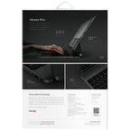 Uniq Venno Pro Magnetic Smart Case su klaviatūra, skirta iPad 11" A16 (2025) / iPad 10.9" (2022) – juoda