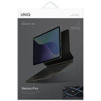 Uniq Venno Pro Magnetic Smart Case su klaviatūra, skirta iPad Air 10.9" (2020/2022) / Pro 11" (2021/2022) / Air 11" (2024/2025/2026) – juoda