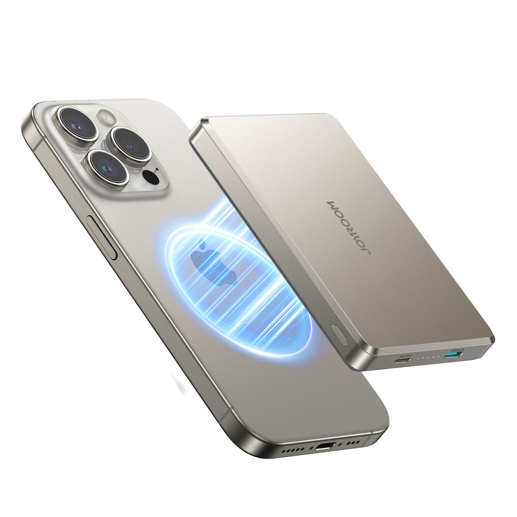 Joyroom JR-PBM08 Pro Powerbank 22.5W 10000mAh su belaide įkrova 2x USB-C - titanas -- Powerbanks