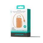 Joyroom JR-PR2L 35W 10000mAh Powerbank su integruotais USB-C kabeliais - Oranžinė -- Powerbanks