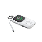 Joyroom JR-W19 5000mAh Powerbank su 5W belaidžiu laikrodžio įkrovimu - baltas -- Powerbanks