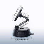 Joyroom JR-ZS51 magnetinis automobilinis laikiklis su siurbtuvu priekinio stiklo arba prietaisų skydeliui - juodas --...