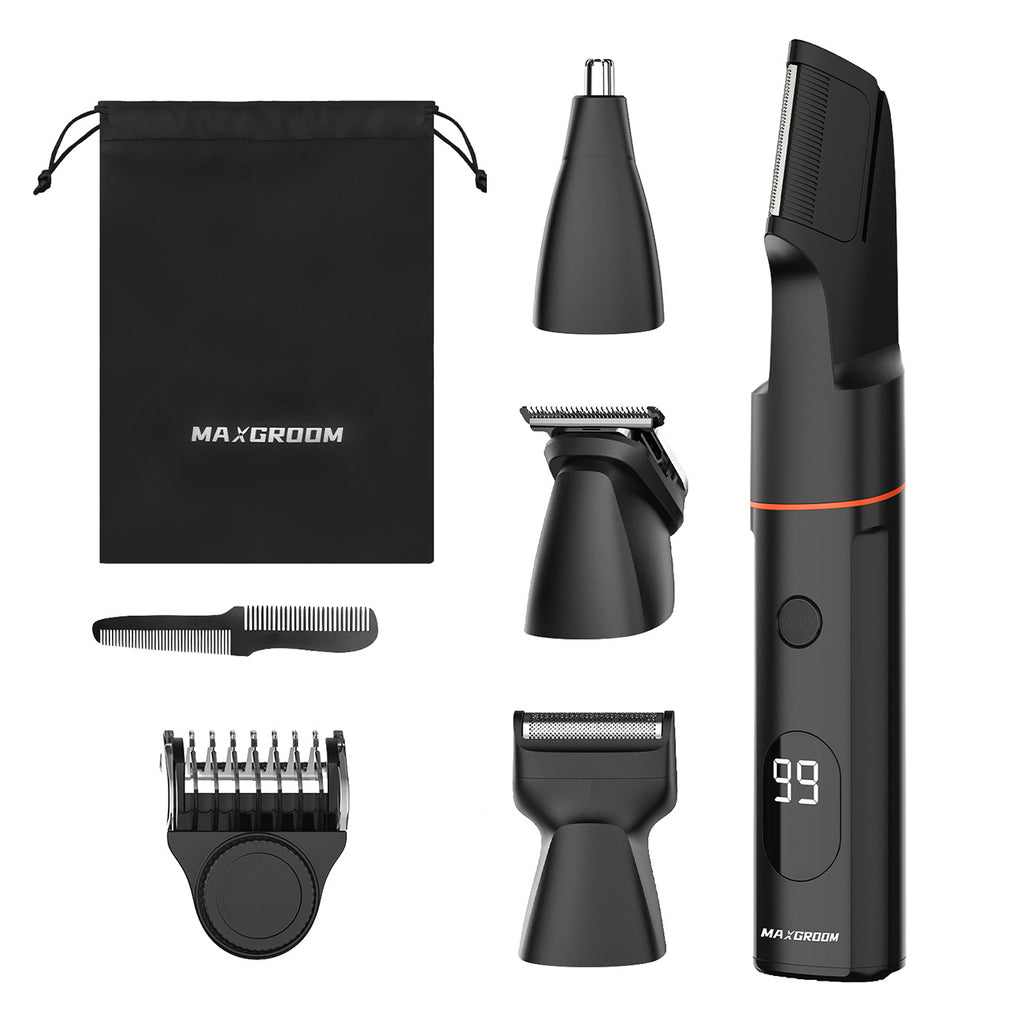 MAXGROOM LK-881 Multifunkcinis kirptuvas su keičiamais antgaliais - juodas -- Hair Clippers & Trimmers