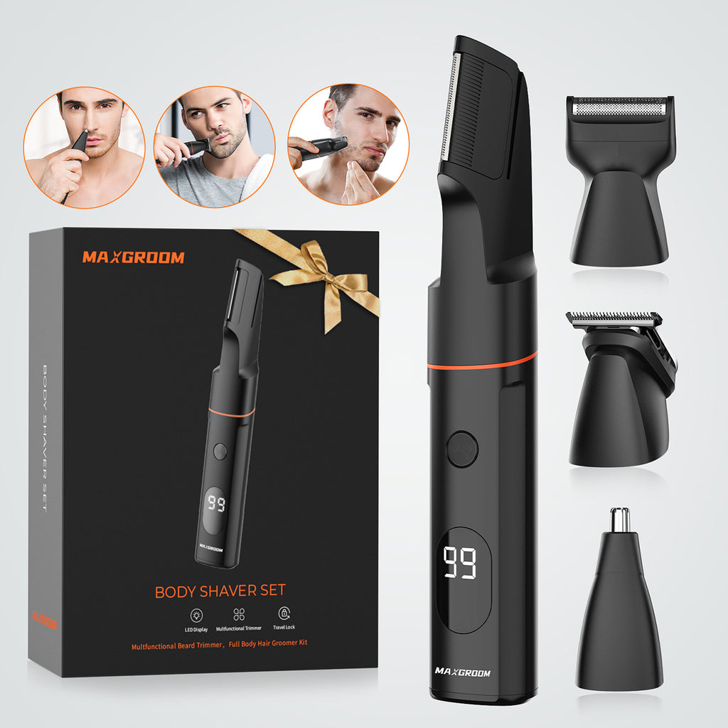MAXGROOM LK-881 Multifunkcinis kirptuvas su keičiamais antgaliais - juodas -- Hair Clippers & Trimmers
