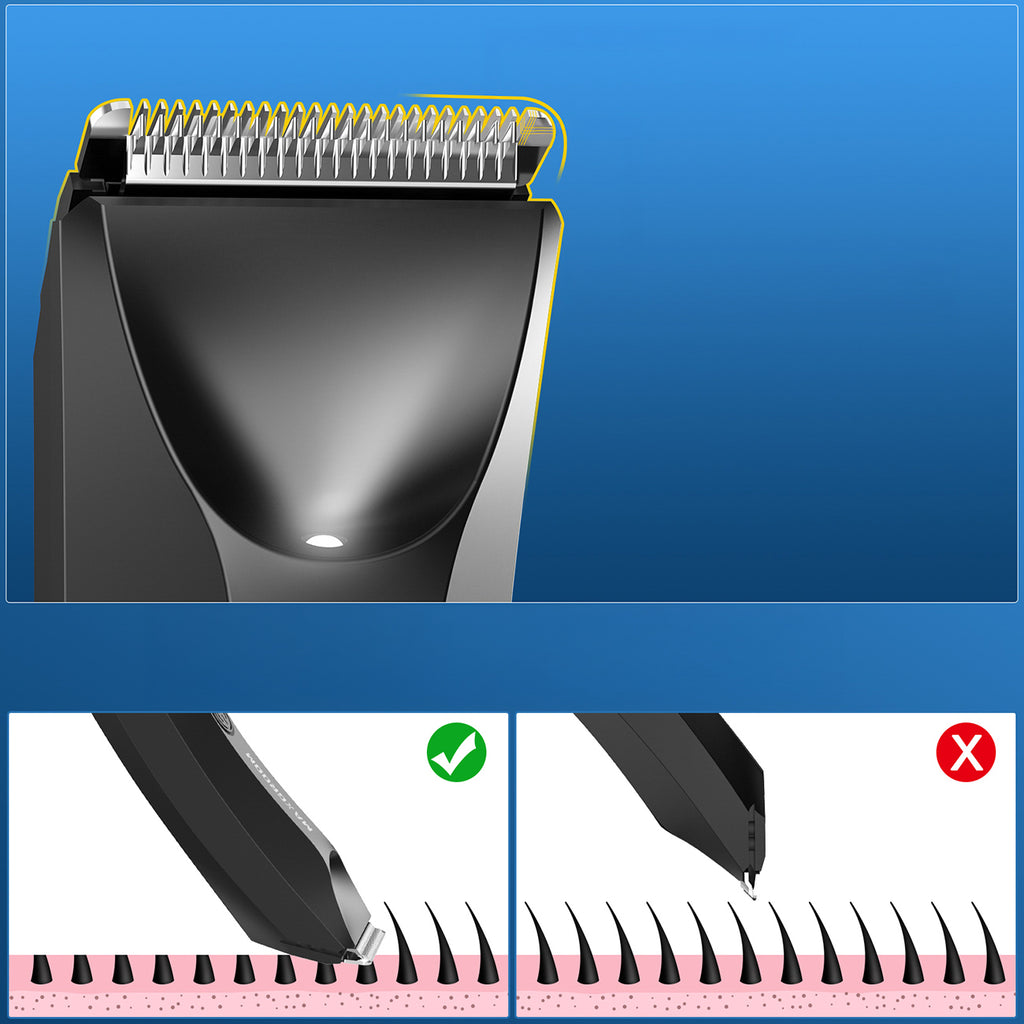 MAXGROOM RFCD-9087 daugiafunkcis trimmeris su LED apšvietimu - juodas -- Hair Clippers & Trimmers