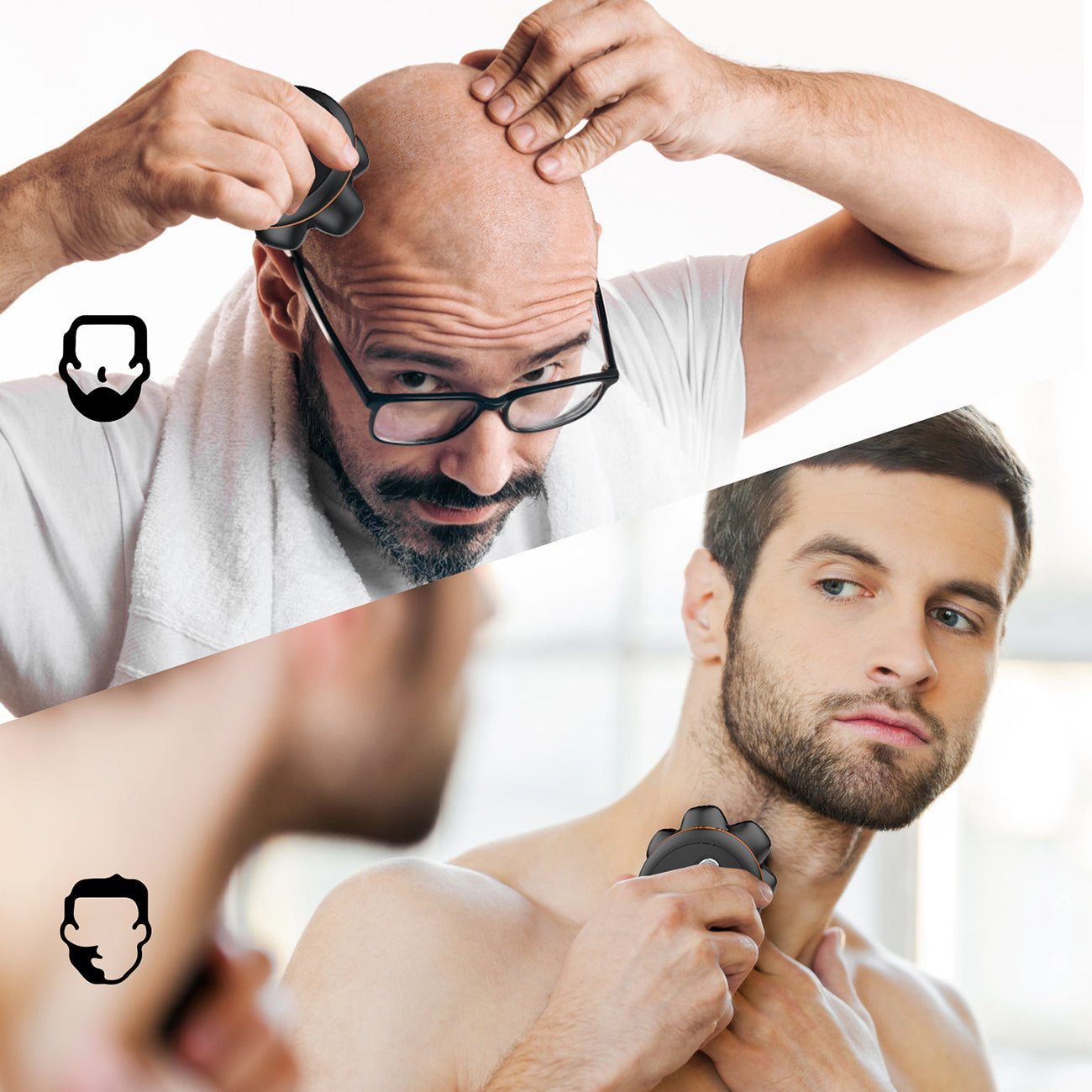 MAXGROOM JK-1688 elektrinė skustuva galvai ir barzdai - juoda -- Hair Clippers & Trimmers
