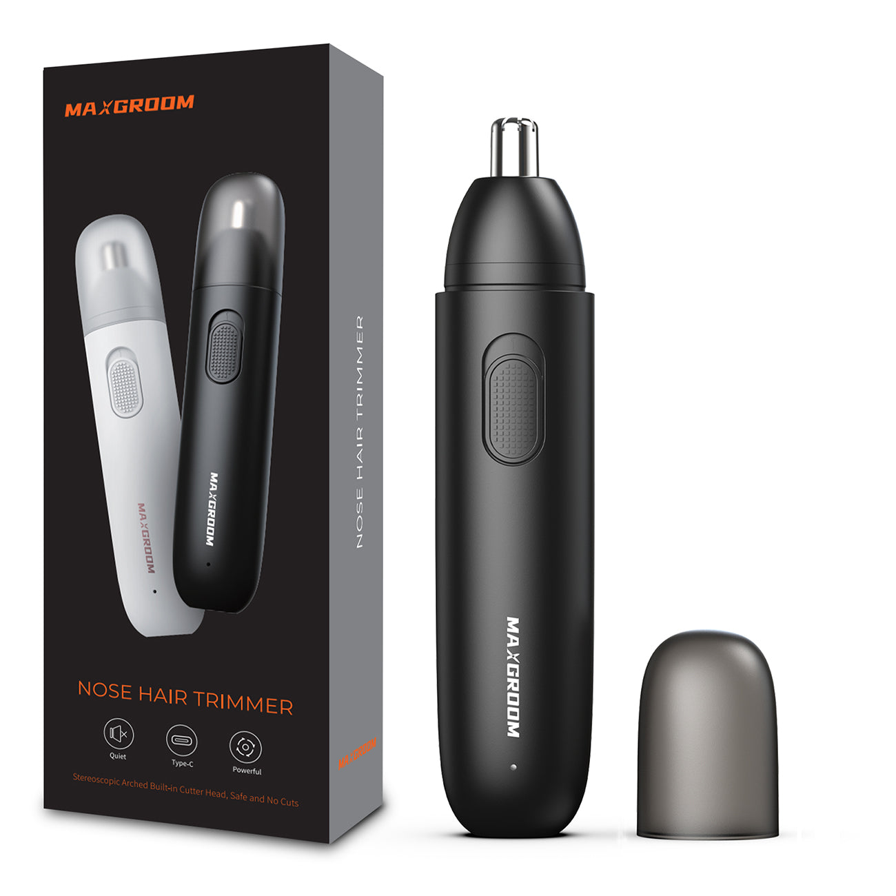 MAXGROOM GT2220A nosies, ausų ir antakių trimmeris - juodas -- Hair Clippers & Trimmers