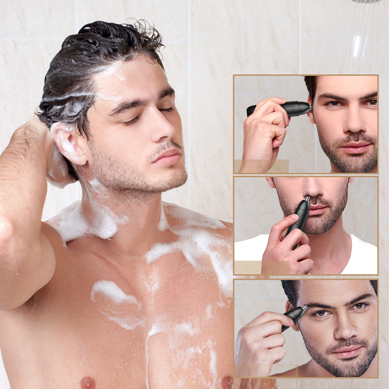 MAXGROOM GT2220A nosies, ausų ir antakių trimmeris - juodas -- Hair Clippers & Trimmers