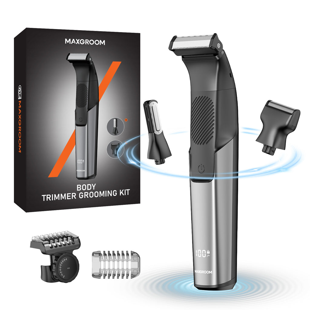 MAXGROOM JK-319 daugiafunkcis trimmeris su keičiamais antgaliais - juodas -- Hair Clippers & Trimmers
