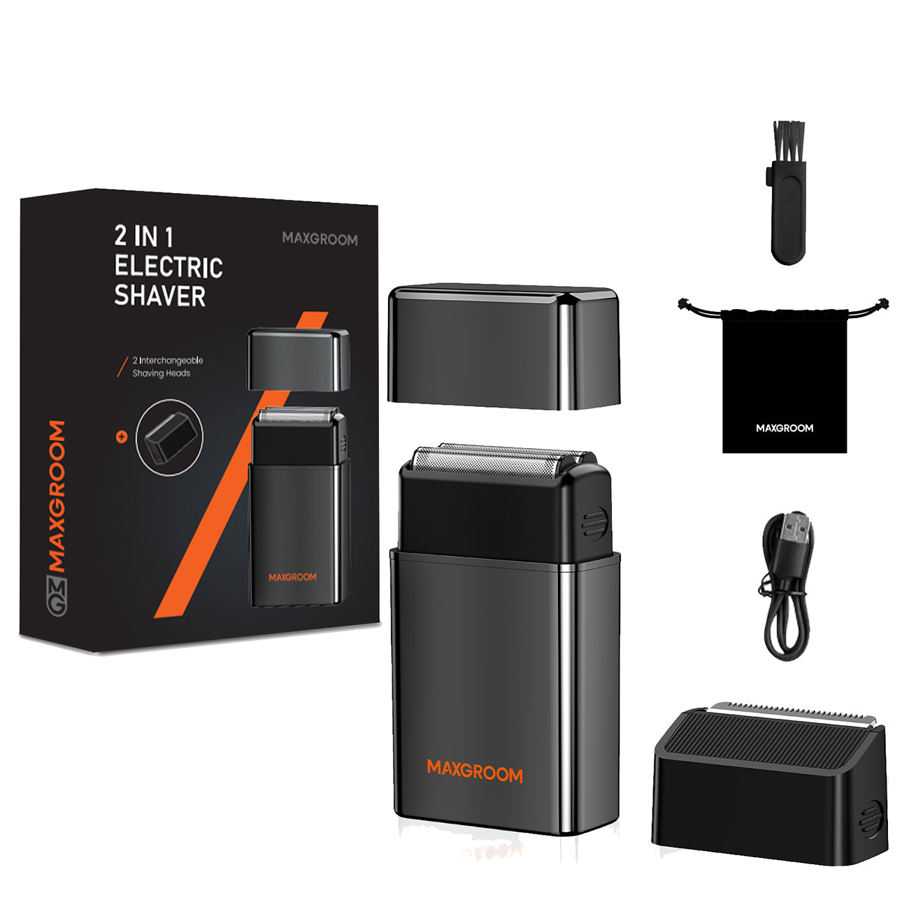 MAXGROOM ZG-F5580 2-in-1 elektrinė skustuva - juoda -- Hair Clippers & Trimmers