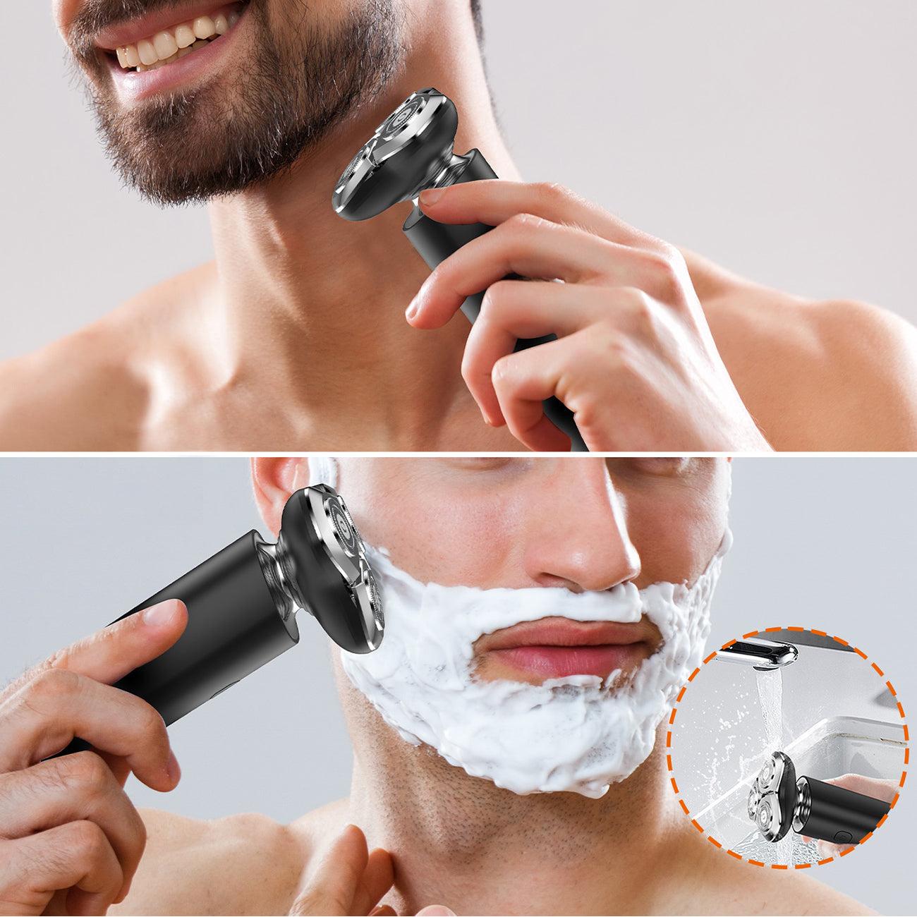 MAXGROOM BS-8012A 3-in-1 elektrinė skustuva - juoda -- Hair Clippers & Trimmers