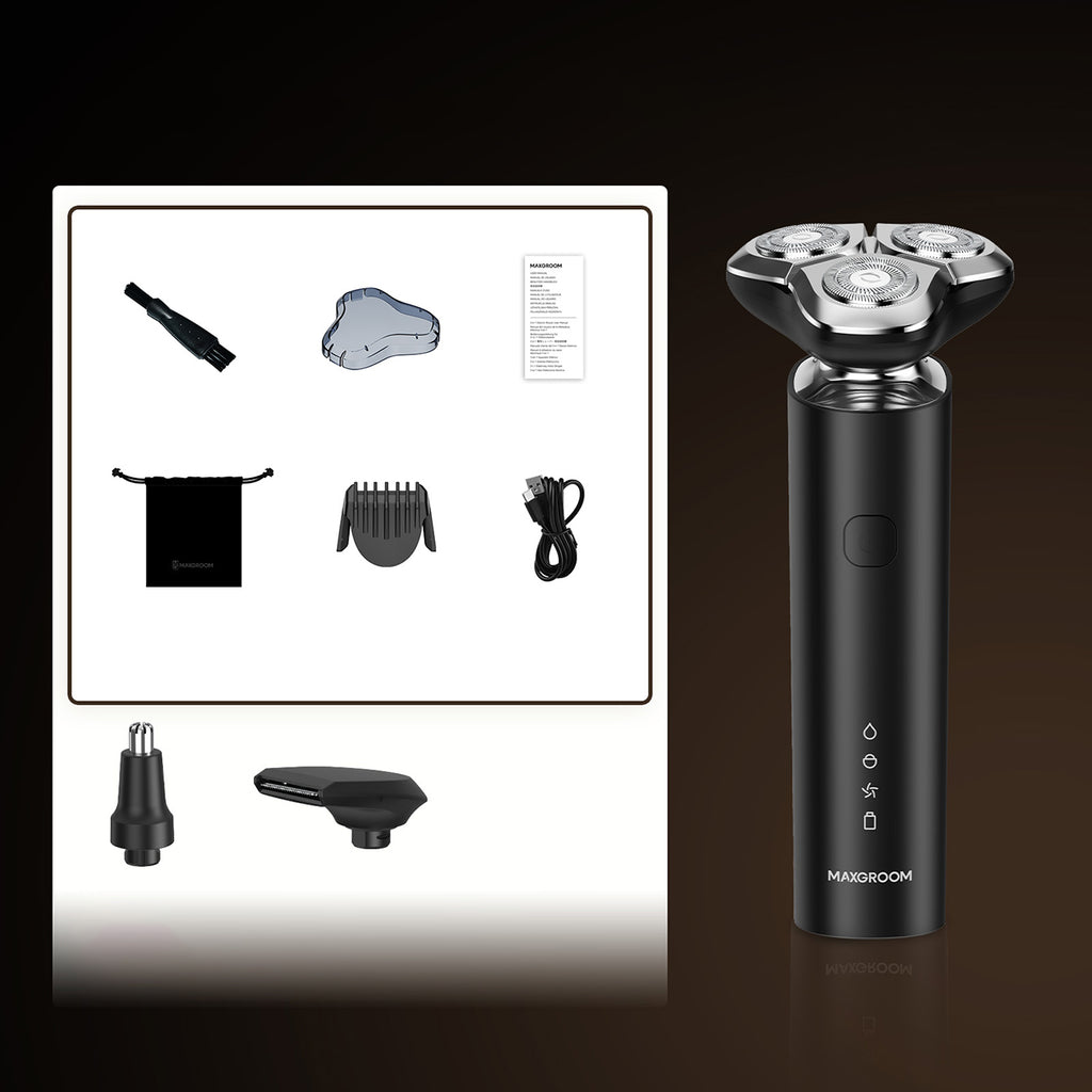 MAXGROOM BS-8012A 3-in-1 elektrinė skustuva - juoda -- Hair Clippers & Trimmers