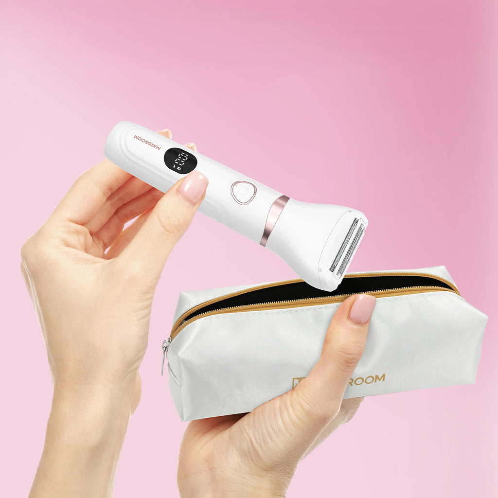 MAXGROOM JK-105 3-in-1 moterų kūno ir veido trimmeris - balta -- Hair Clippers & Trimmers