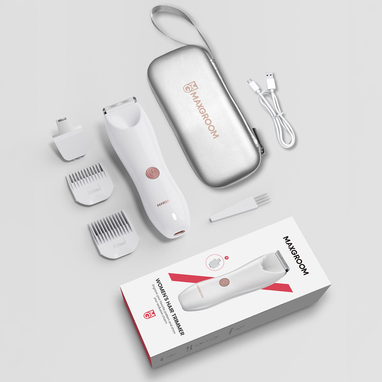 MAXGROOM RFCD-9082 2in1 moterų kūno ir veido trimeris - baltas -- Hair Clippers & Trimmers