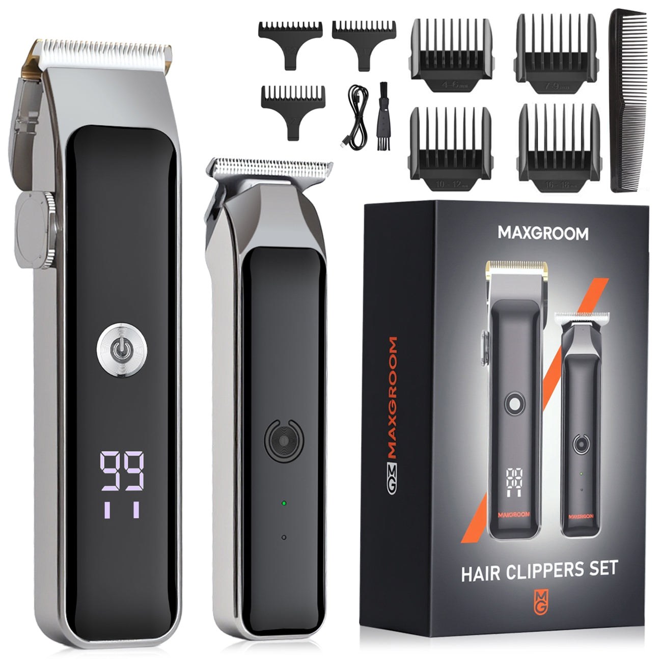 MAXGROOM ZC-F608 plaukų kirpimas su trimmeriu - juoda -- Hair Clippers & Trimmers