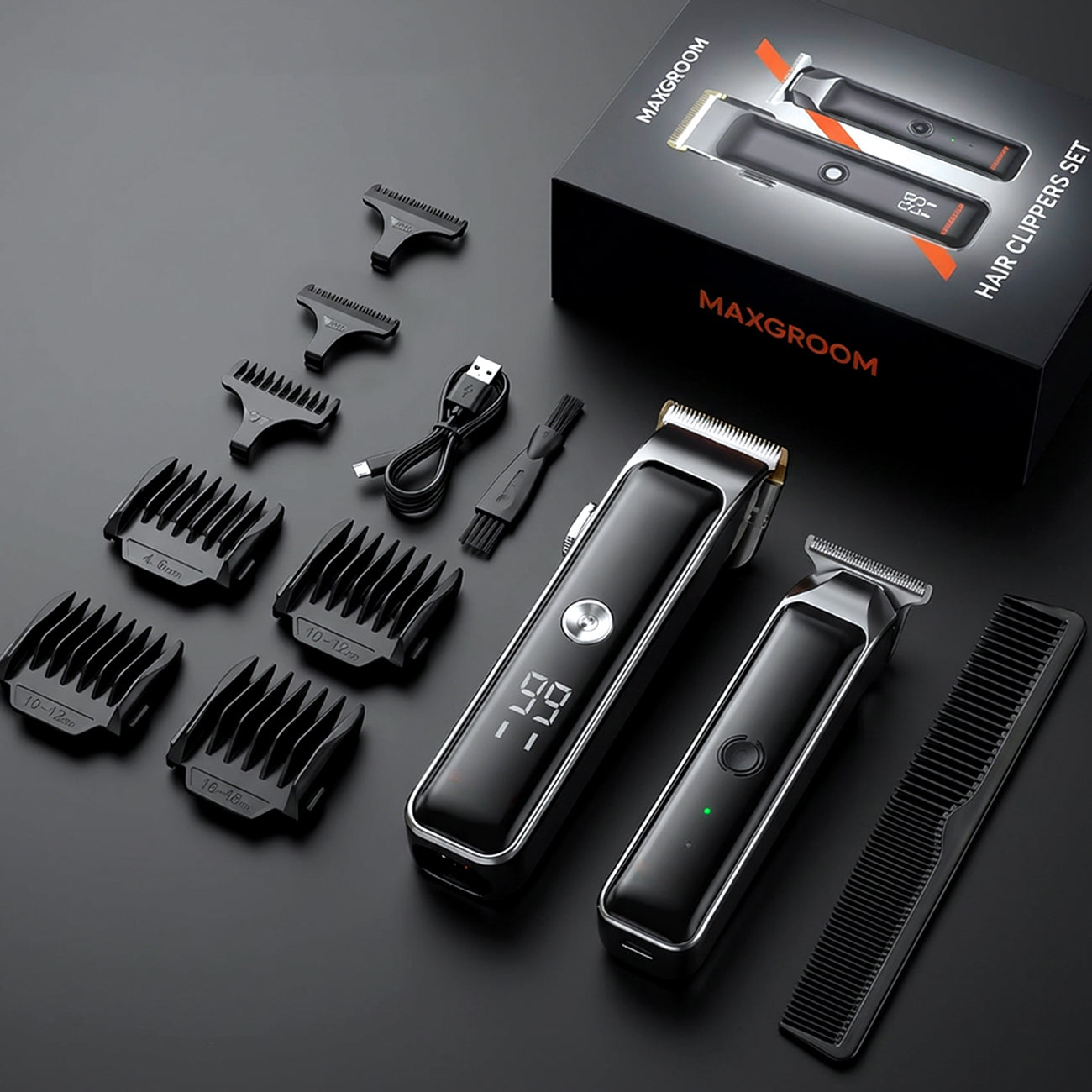 MAXGROOM ZC-F608 plaukų kirpimas su trimmeriu - juoda -- Hair Clippers & Trimmers