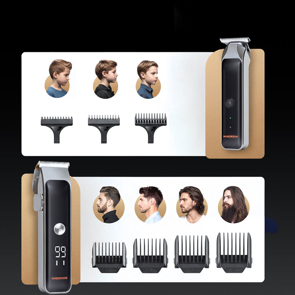 MAXGROOM ZC-F608 plaukų kirpimas su trimmeriu - juoda -- Hair Clippers & Trimmers