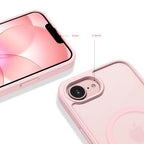 Tech-Protect BasicMag MagSafe Case, skirta iPhone 16e / 17e - Matte Pink -- iPhone 16e