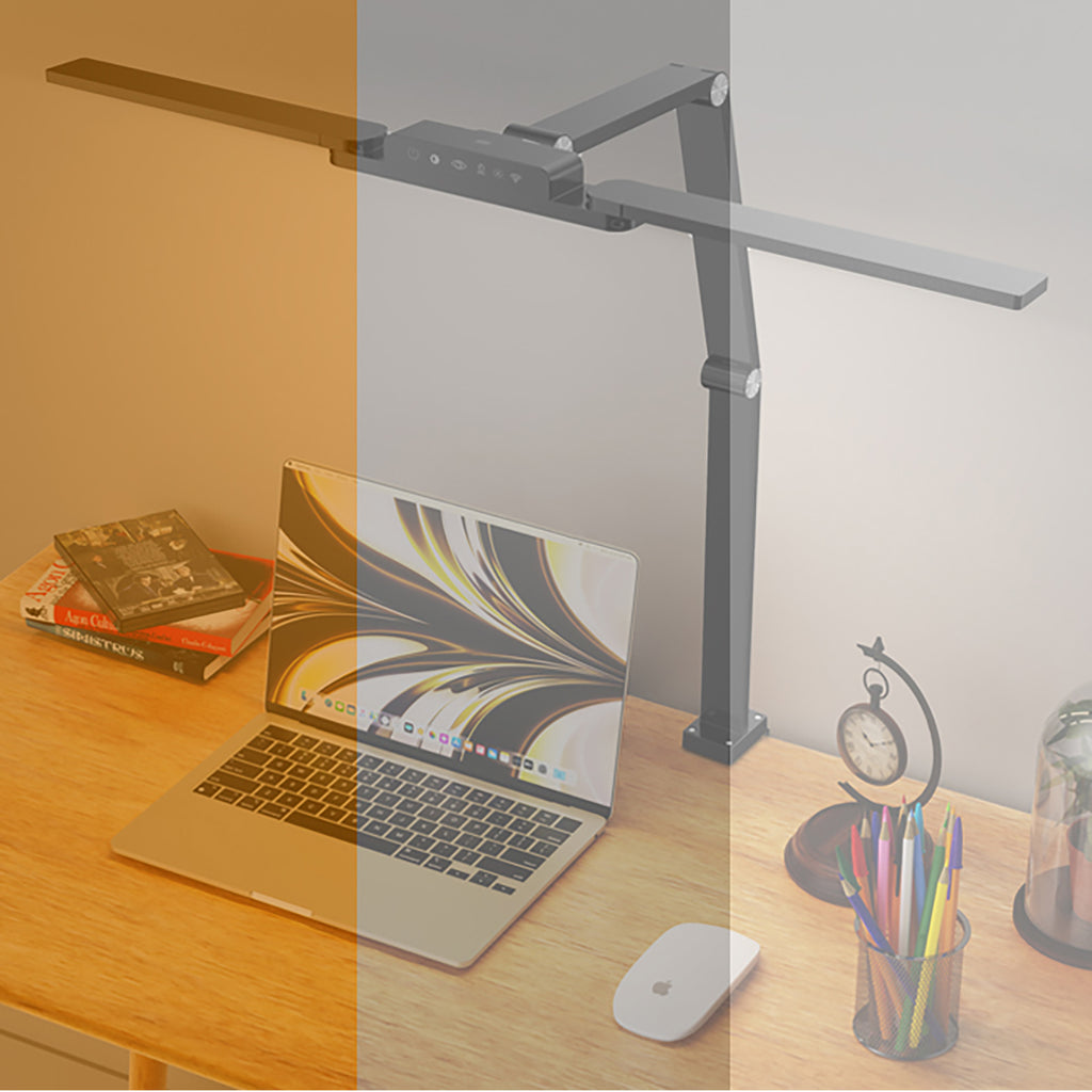 Wozinsky WLM-800 stalo lempa virš monitoriaus su nuotoliniu valdymu - juoda -- Table Lamps
