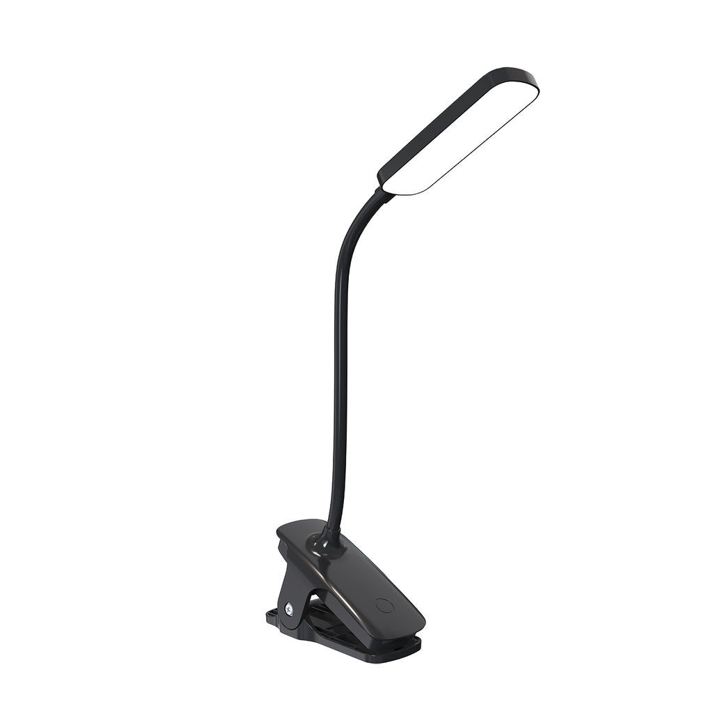 Wozinsky VT-01 Mini LED skaitymo lempa su žiebtuvėliu ir USB-C kabeliu 80 cm - Juoda -- Table Lamps