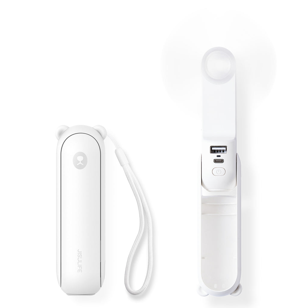 Jisulife Handheld Fan Life8 Nešiojamas USB ventiliatorius - balta -- Uncategorized