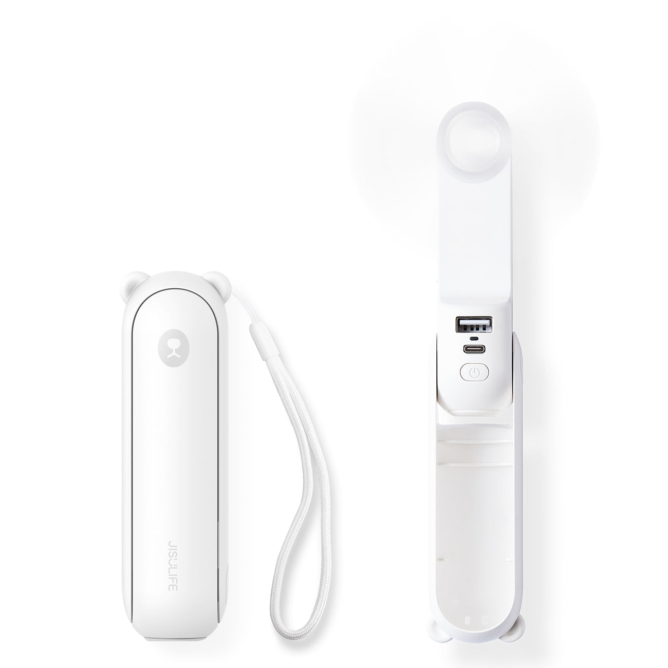 Jisulife Handheld Fan Life8 Nešiojamas USB ventiliatorius - balta -- Uncategorized