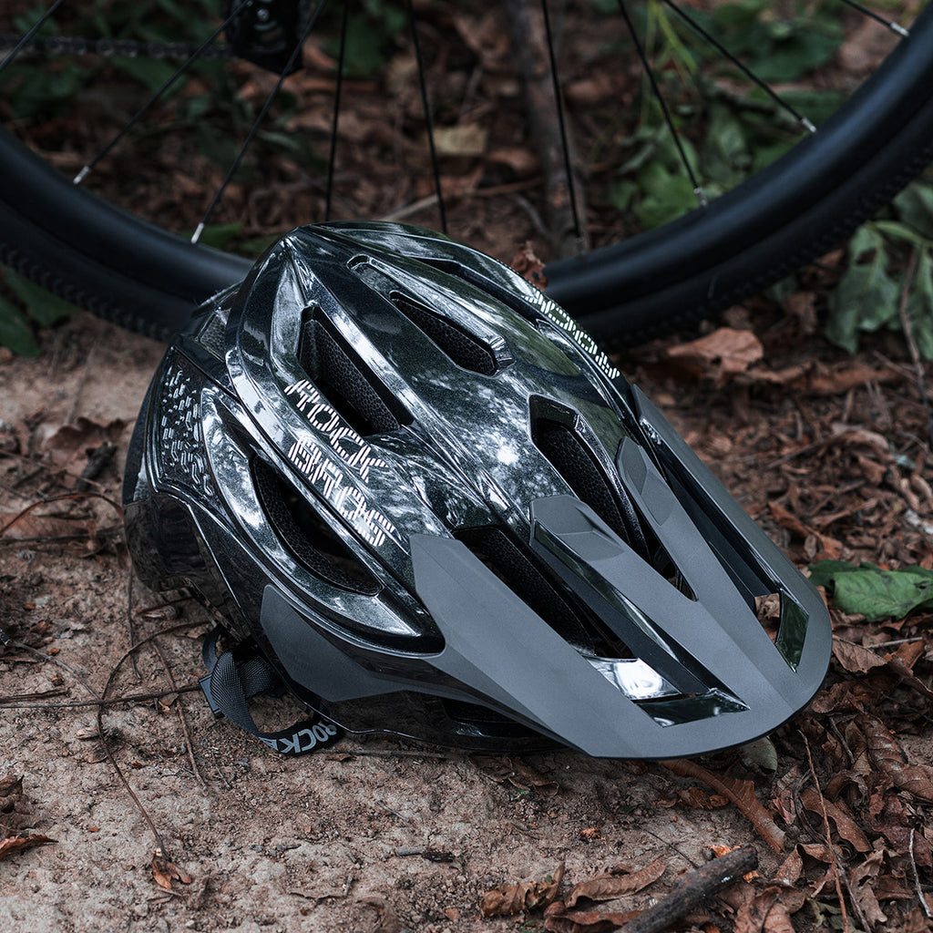 Rockbros LK-99 Kalnų dviračio šalmas su reguliuojama saugale ir magnetiniu užsegimu 58-62 cm - juodas -- Bicycle Helmets
