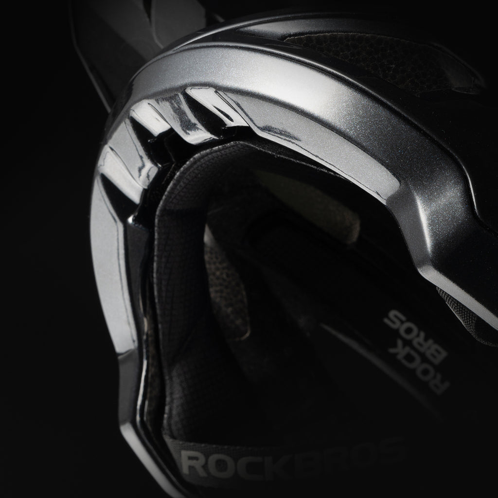 Rockbros LK-99 Kalnų dviračio šalmas su reguliuojama saugale ir magnetiniu užsegimu 58-62 cm - juodas -- Bicycle Helmets