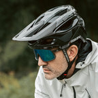 Rockbros LK-99 Kalnų dviračio šalmas su reguliuojama saugale ir magnetiniu užsegimu 58-62 cm - juodas -- Bicycle Helmets