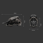 Rockbros LK-99 Kalnų dviračio šalmas su reguliuojama saugale ir magnetiniu užsegimu 58-62 cm - titaninis -- Bicycle Helmets