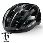 Rockbros LK-69 Dviračio šalmas su sustiprintu rėmu 58-62 cm - juodas -- Bicycle Helmets