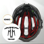 Rockbros LK-69 Dviračio šalmas su sustiprintu rėmu 58-62 cm - juodas -- Bicycle Helmets