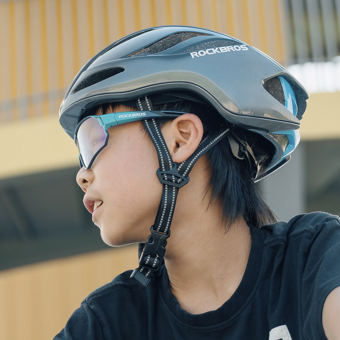 Rockbros TS-42 lengvas dviračio šalmas 58-62 cm - titanas -- Bicycle Helmets