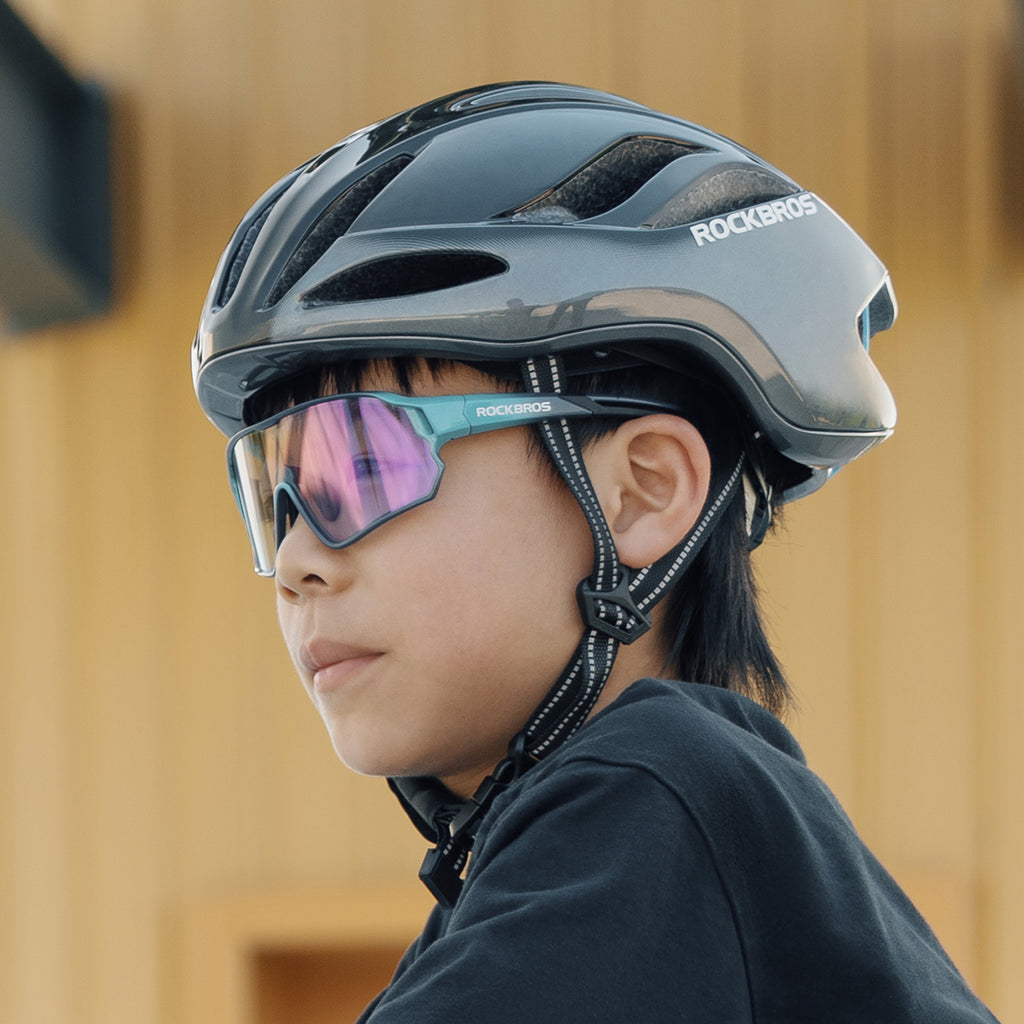 Rockbros TS-42 lengvas dviračio šalmas 58-62 cm - titanas -- Bicycle Helmets