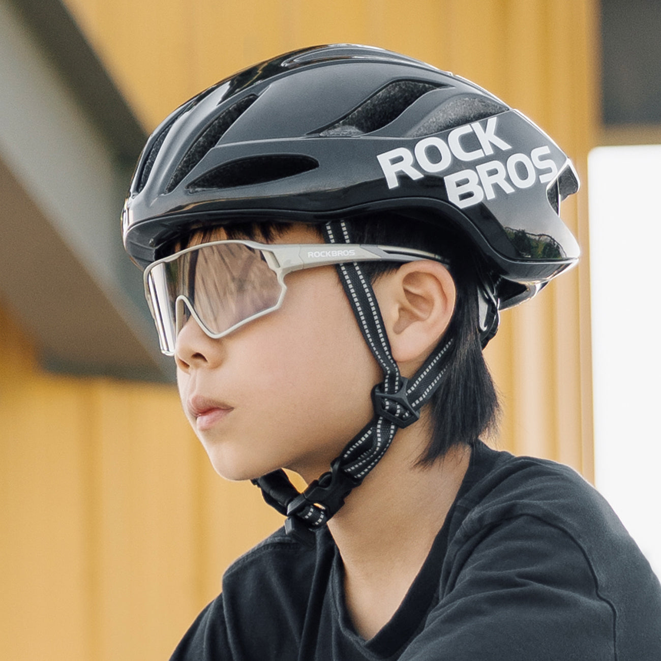 Rockbros TS-42 lengvas dviračio šalmas 58-62 cm - juodas -- Bicycle Helmets