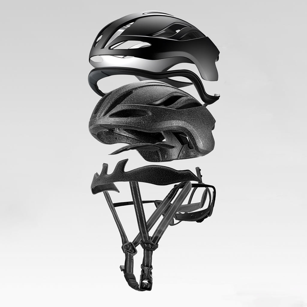 Rockbros TS-42 lengvas dviračio šalmas 58-62 cm - juodas -- Bicycle Helmets